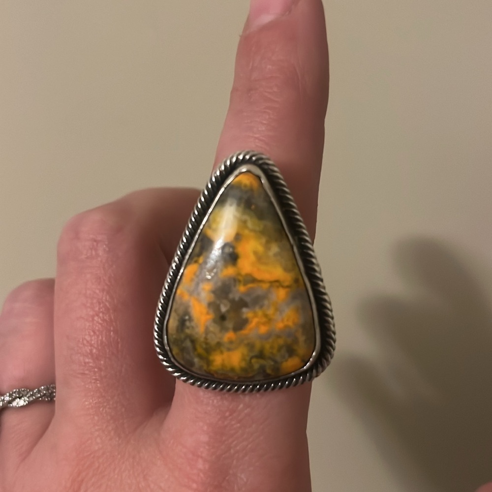 Chimney butte bumblebee jasper ring